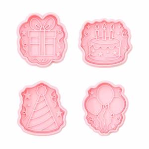 Moules <span class=keywords><strong>à</strong></span> biscuits 3D de la série Anniversaire - Kit de pâte <span class=keywords><strong>à</strong></span> modeler DIY pour gâteaux imprimés et cadeaux - Product Image 4