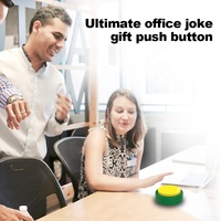 Bouton sonore USB enregistrable personnalisé de 102 mm, bouton poussoir portable programmable avec impression de logo musical