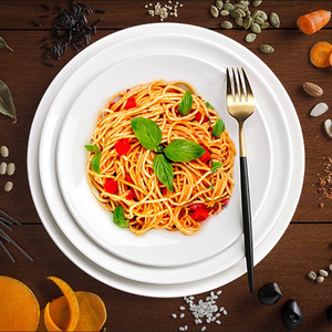 A5 <b>melamine</b> tableware, white round flat <b>plate</b>, buffet restaurant, fast food <b>plate</b>, plastic <b>plate</b>, merchant rice bowl. - Product Image 3