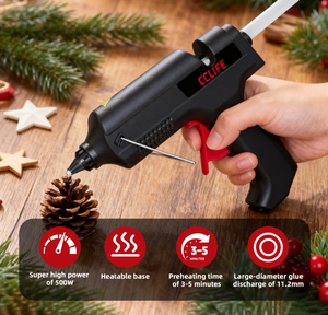500W elektrisch doe-het-zelf-industrieel lijmpistool met ultrahoog vermogen, supergroot lijmstroomvermogen, lange levensduur - Product Image 4