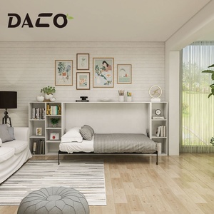 Đôi Kích thước <span class=keywords><strong>DIY</strong></span> Manual <span class=keywords><strong>Murphy</strong></span> khung giường dễ dàng cài đặt hoạt động kéo ra gấp Hidden tường giường cơ chế - Product Image 3