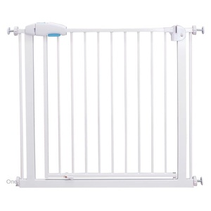 Barrière de sécurité pour animaux de compagnie en acier avec porte - Clôture de protection intérieure pour enclos d'animaux - Product Image 4