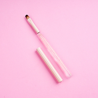 Haute Qualité Rose Cristal Poignée Personnalisé Nail Gel Brosse En Gros Nail Art Détail Brosse Ensemble Style Japonais