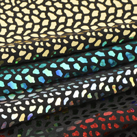 Tissu de paillettes de Spandex métallique de support de Lurex d'impression de léopard pour la tapisserie d'ameublement de décoration de maison de vêtement
