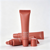 Tube souple en plastique PE avec bouchon à vis pour brillant à lèvres, baume à lèvres, soin de la peau, emballage UV, étiquette privée, cosmétique, 5g-25g