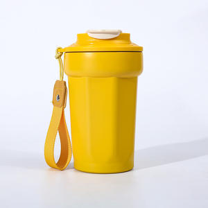 Nouvelle tasse isotherme en acier inoxydable à double paroi de 16 oz avec poignée et couvercle, tasse à vide anti-fuite pour café froid - Product Image 4