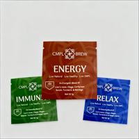 Sacs d'emballage personnalisés avec logo imprimé MOPP/PET, thermoscellables sur 3 côtés, pour produits chimiques et cosmétiques, petits sacs