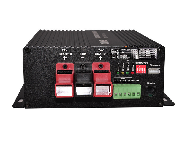 24V-24V B2B 50A MPPT 30A Dual Input DC and Solar Battery Charger Support Bluetooth Automatic Smart Vehicle Charger,Battery to Ba
