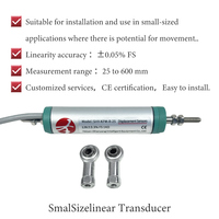 Vielseitiger KPM Linearer Wegsensor 300mm Hub Positionswandler Edelstahl IP65 Schutz 0,05% Linearität für
