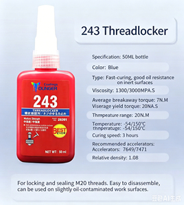 Fijador de Roscas Anaeróbico Removible de Resistencia Media <span class=keywords><strong>Azul</strong></span> de 10ml, 50ml, 250ml 243 <span class=keywords><strong>para</strong></span> Sujeción de <span class=keywords><strong>Tornillos</strong></span> de Metal y Hierro, Sellado Hermético de Tuercas y Pernos - Product Image 6