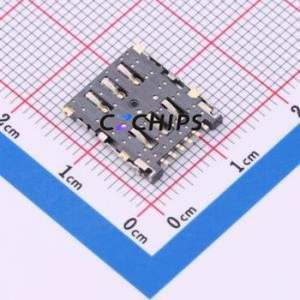 NANO-SIM-0502-P SIM Card Connector SMD Connector Flip Cover Type Nano SIM Card Card Holder 1.45mm - Product Image 2