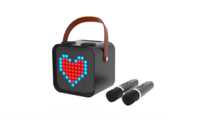Machine de karaoké Hejia SP100, haut-parleur portable avec 2 micros sans fil, haute qualité - Product Image 4