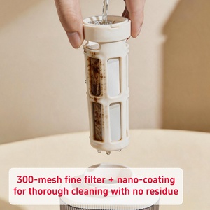 Portable Leak Proof Travel <b>Mug</b> for Iced <b>Tea</b> Fruit Infused Water Cold Brew Coffee Maker with <b>Infuser</b> Plastic Water Bottle - Product Image 5