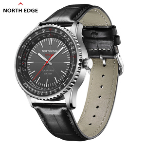 Reloj Deportivo para Exteriores NORTH EDGE EVOQUE3, Nuevo, de Acero Inoxidable, con 3 Agujas, Bisel Giratorio, Resistente al Agua IP67, Reloj de Negocios, Solar, Metálico - Product Image 1