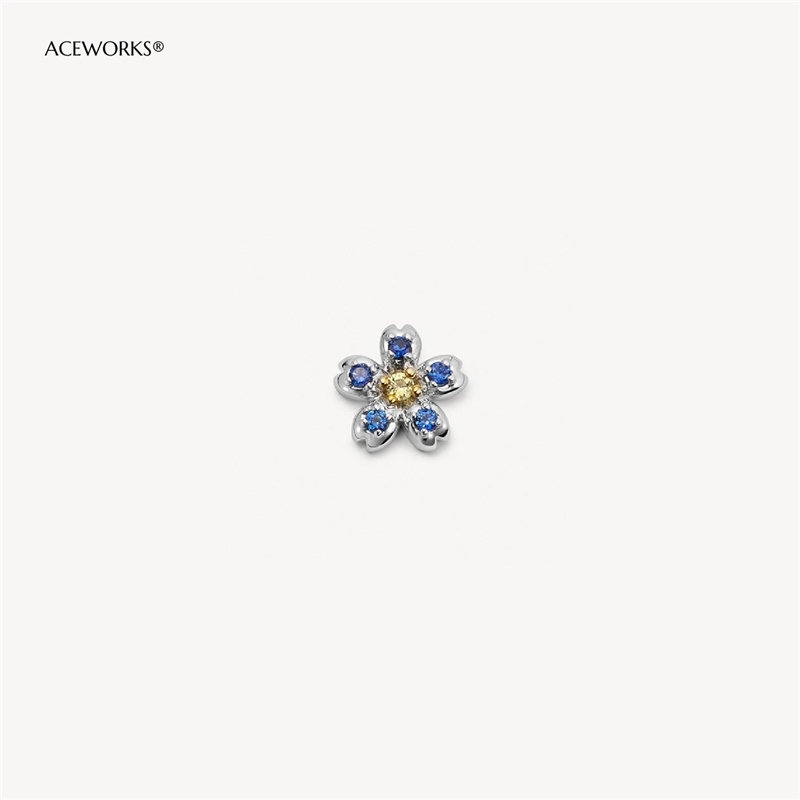 Blue flower accessory