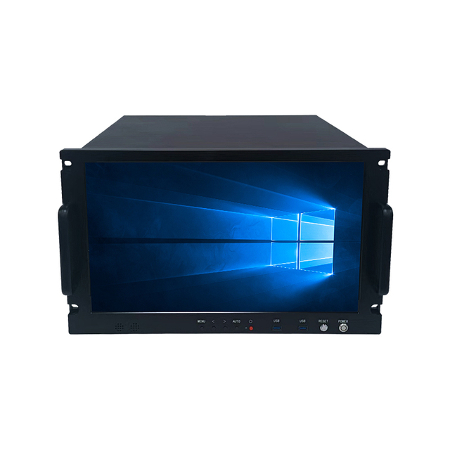 6U Rack-mounted Industrial Server Computer Case with 18.5 Inch HD Touch Screen Integrated Case in Stock