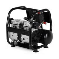 Compresseur d'air portable sans huile BISON (CHINE) à double cylindre, 6L, 220V, à bas prix, pour la peinture