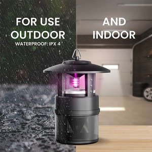 Có thể sạc lại 12V 7W Trong Nhà UV dẫn kiểm soát dịch hại đèn chống muỗi bay bẫy lỗi Zapper ABS vật liệu điện muỗi kẻ giết người - Product Image 2