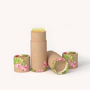 Tube de papier Kraft personnalisable de qualité supérieure emballage de papier déodorant recyclé pour emballage de cylindre cosmétique de baume à lèvres <span class=keywords><strong>UKAI</strong></span> - Product Image 1