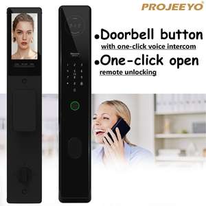 Serrure de <span class=keywords><strong>porte</strong></span> intelligente à <span class=keywords><strong>circuit</strong></span> <span class=keywords><strong>logique</strong></span> numérique, contrôle par application Tuya, reconnaissance faciale, mot de passe, accès par carte RFID - Construction en alliage d'aluminium - Product Image 2