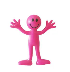 Pretty 2022 AC Hot Sales Soft Rubber Fidget Brinquedo Sensorial Para Crianças Stretchable Toy Mini Man Smiling Man Toy