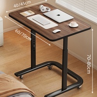 Bureau d'étude réglable en hauteur, table de salon, table de chevet minimaliste pour la maison