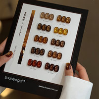 SUUSEEGEL 2026 Nouvelle Collection de 10 Couleurs Marron Effet Œil de Chat – Kit de Gel UV pour Ongles de Haute Qualité, Non Toxique, pour Salons de Manucure (ODM/OEM, Vente en Gros)