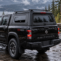 Capot rigide robuste en acier/aluminium pour Nissan Navara D23 Frontier, capacité de charge 350 kg, avec porte à ailes de mouette, pour camping-car ou benne de pick-up