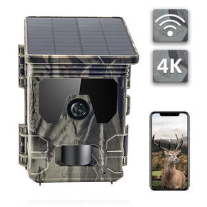 Cámara de rastreo 4K con energía solar y Wi-Fi para monitoreo de vida silvestre al aire libre con visión nocturna para caza y vigilancia forestal - Product Image 1