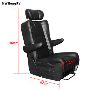 Siège pliable en cuir Nappa de luxe pour camping-car, convertible en <span class=keywords><strong>lit</strong></span> plat avec ceinture de sécurité à 3 points pour camping-car, fourgon aménagé, intérieur de camping-car - Product Image 4