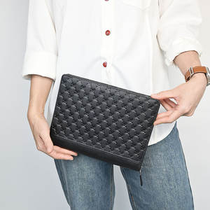 Alta calidad de moda personalizada de gran capacidad Durable Negro hombres mujeres al por mayor de negocios Cartera de piel sintética - Product Image 6