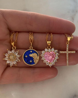 Collier personnalisé en acier inoxydable plaqué or 18 carats à la mode, collier astrologique avec signe du zodiaque céleste pour femmes