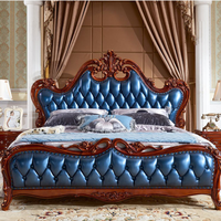 Ensemble de meubles de chambre à coucher sur mesure de style européen, lit double, lit king-size, lit de princesse, lit de mariage