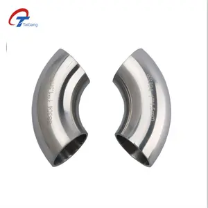 Stainless Steel 304 316L 30 Degree Sanitary DIN Pipe Fittings Welding Elbow For Sale