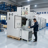 Armoire de commutation triphasée moyenne tension KYN28-12 pour intérieur, haute isolation, IP4X, homologuée CE pour les projets de distribution d'énergie éolienne