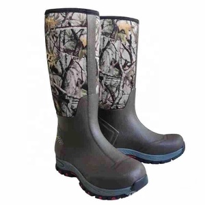 Bottes de pluie imperméables en néoprène camouflage pour homme, hauteur genou, pour la <span class=keywords><strong>chasse</strong></span> en extérieur, vente en gros YL489 - Product Image 4