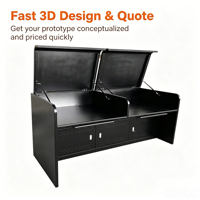 Armoire métallique extérieure sur mesure et boîtes à outils en alliage d'aluminium - Services de fabrication OEM avec revêtement en poudre
