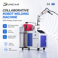 Robot collaboratif 6 axes CE pour machine MIG, charge utile de 20 kg avec fonction Drag Teach, chariot mobile pour la fabrication de l'acier