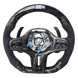 Volante Deportivo Modificado de Fibra de Carbono Personalizado para Modelos <span class=keywords><strong>BMW</strong></span> Serie G X3/X5 con LED - Product Image 1