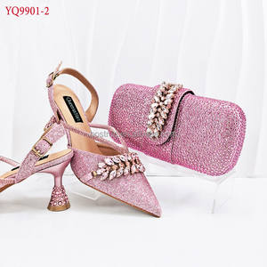 YQ9901 <span class=keywords><strong>Sandales</strong></span> à talons carrés pour femmes, talons hauts en strass, <span class=keywords><strong>sandales</strong></span> <span class=keywords><strong>italiennes</strong></span> avec lanières convertibles en cuir véritable - Product Image 1