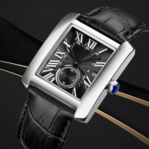 Reloj de Pulsera de Cuero Genuino de Lujo para Mujer, Diseño Cuadrado Mini, Esfera de Azúcar, Estilo Retro Minimalista Versátil, Venta Directa de Fábrica - Product Image 4