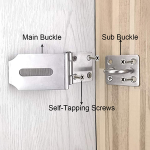 Bán Buôn 2.5 ";3";4 "Bảo Mật Màu Đen Khóa Móc Khóa Khóa Bản Lề - Product Image 3