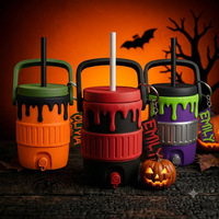 Nouveau porte-boissons isotherme sur le thème d'Halloween / Seau à boissons isolé / Porte-boissons