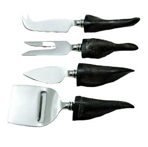 Ensemble de gadgets à fromage en acier, poignée en corne naturelle de bonne qualité, accessoires de cuisine, nouveau Design, ensembles d'ustensiles de cuisine occidentaux - Product Image 4