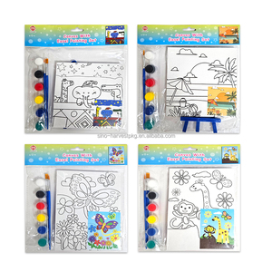 Ensemble de peinture <span class=keywords><strong>acrylique</strong></span> de papeterie d'art scolaire de haute qualité avec des planches de toile appropriées pour la peinture des enfants - Product Image 3
