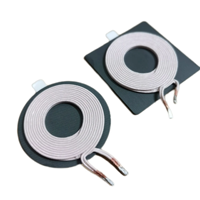 Bobine de charge sans fil Qi standard 15W personnalisée, haute efficacité, à induction magnétique, avec noyau d'air en cuivre