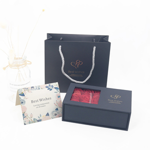Custom Acrylic Necklace Ring Luxury Box Preserved Rose Gift Box Eternal Flower Mom Flower Box Jewelry Packaging