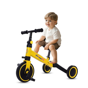 Tricycle haut de gamme 3 en 1 pour enfants avec poignée parentale et musique anglaise pour les tout-petits de 1 <span class=keywords><strong>à</strong></span> 3 ans, entraînement <span class=keywords><strong>à</strong></span> l'équilibre en extérieur - Product Image 2