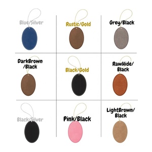 Adornos Navideños Ovalados de Cuero Sintético Personalizados con Grabado Láser, Decoración Navideña de Cuero PU Grabable por Láser de Doble Cara - Product Image 5