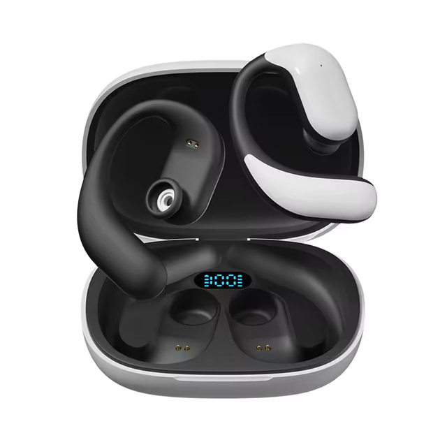 TWS Earphones Ai Translator Earbuds with Open Ear Clip BT 5.4 Wireless Earplugs HiFi Stereo Bone Conduction Earphones